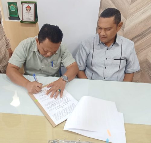 Penandatanganan NPHD Tahun 2025 dengan Ketua Partai GERINDRA